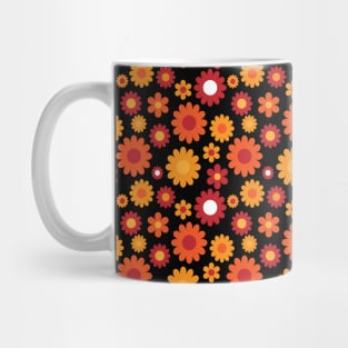 Flower Power 60s Print Mug